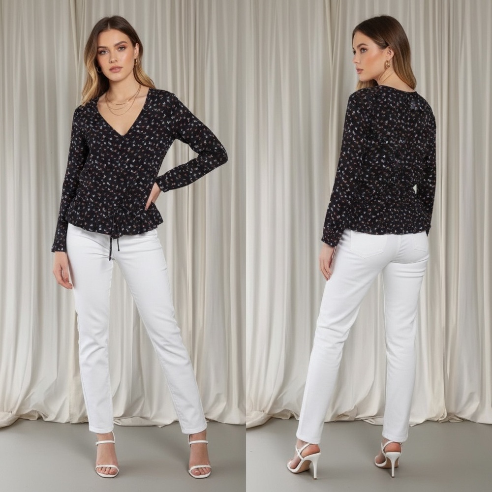 Rails beaux mariposa butterfly top print top